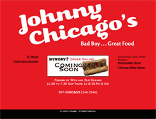 Tablet Screenshot of johnnychicagos.com